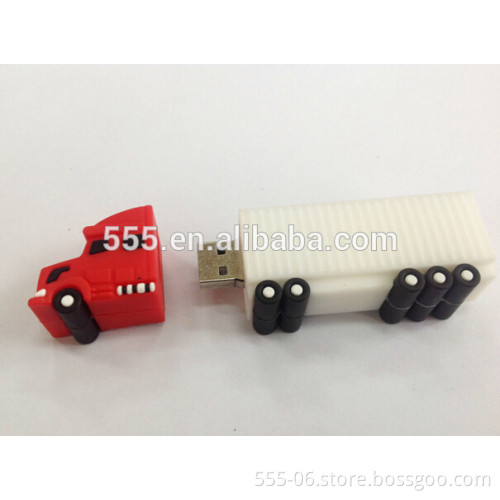 PVC cartoon USB flash drive, Truck shaped USB drive cheap 1-32GB